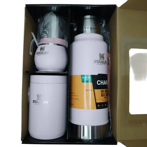 Set Termo 1L charly 4pc acero inoxidable