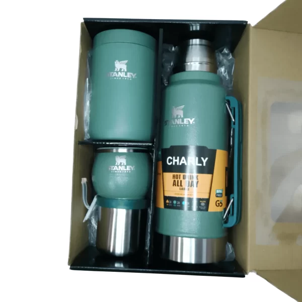 Set Termo 1L charly 4pc acero inoxidable