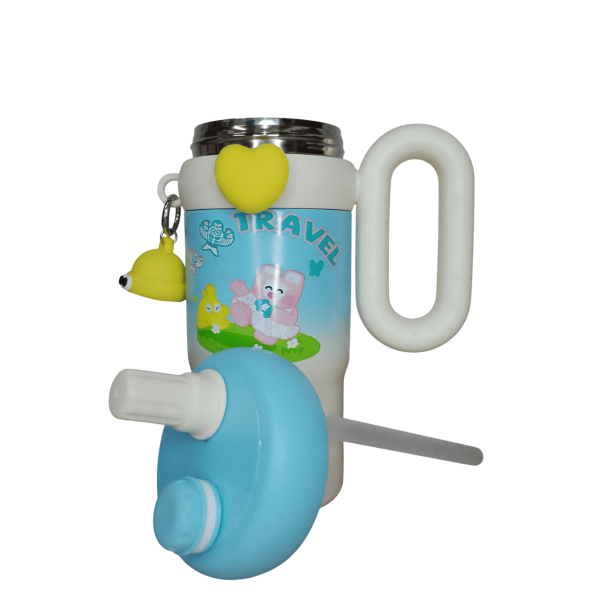Vaso termico pink rabbit 850ml acero inoxidable