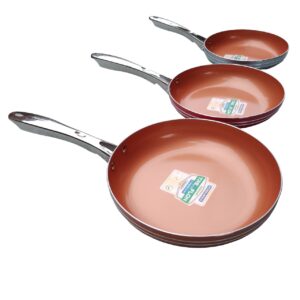 Set Juego de Sarten Rosmania Ceramica 3pc