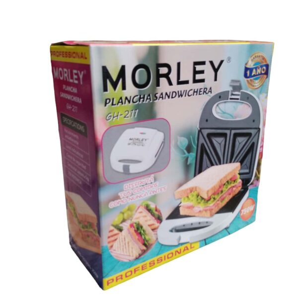 Sandwichera electrica Morley Antiadherente Gh-211 - Imagen 4