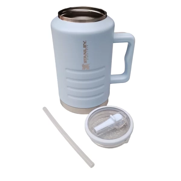 Termo Garrafita simil stanley Flip Straw 1,9l Acero Inox - Imagen 4