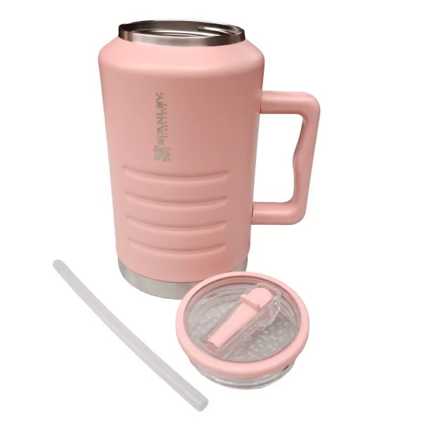 Termo Garrafita simil stanley Flip Straw 1,9l Acero Inox - Imagen 2